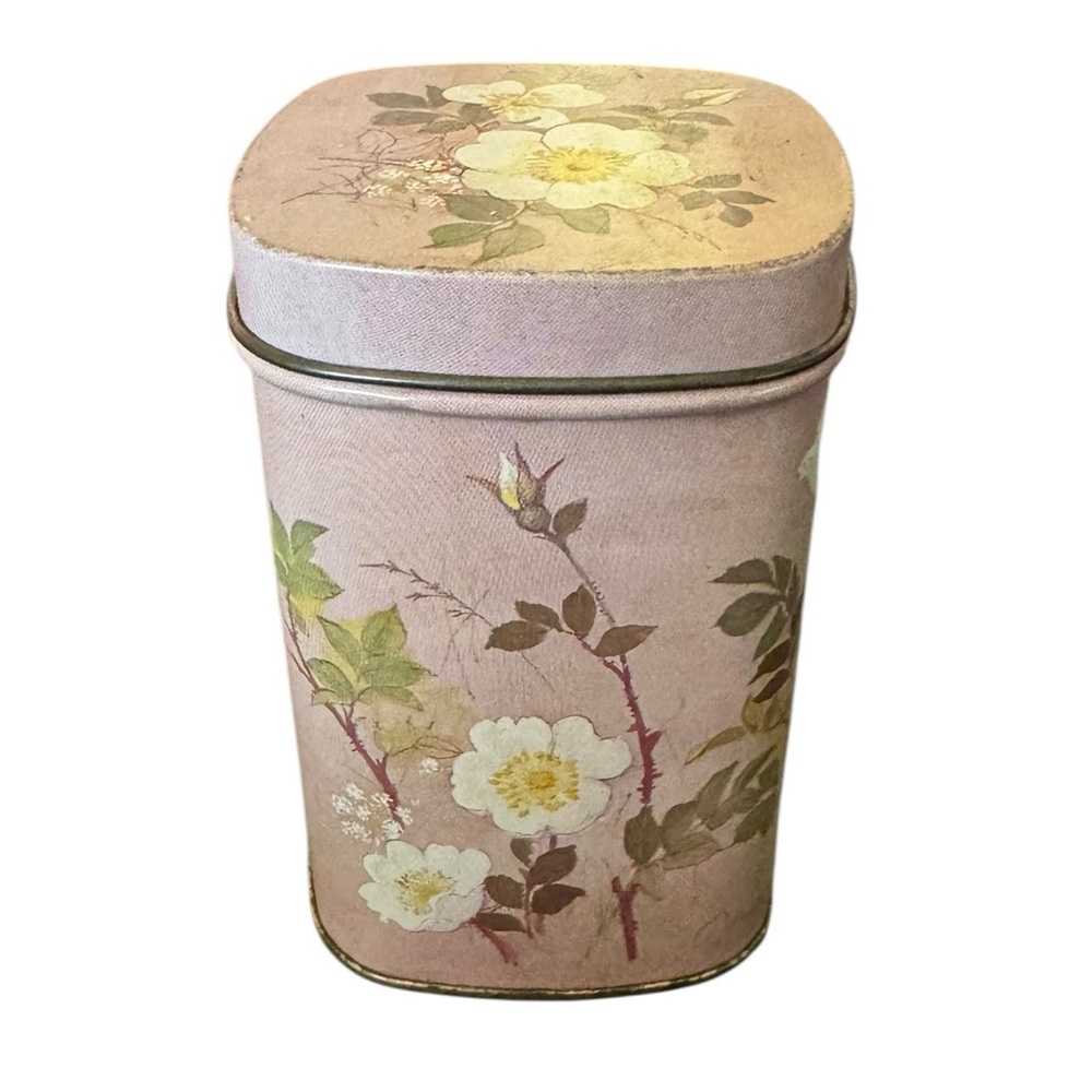 Small Floral Decorative Tin - Picture 4 of 9